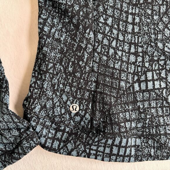 Lululemon Close To Crossing CrewNeck Jacquard Textured Top Long Slv Top L 10 - Picture 5 of 6